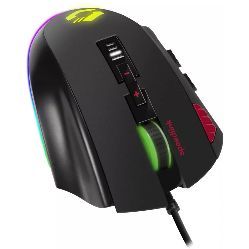 Speedlink Tarios bedrade USB-gamingmuis, RGB, 24000 DPI (SL-680012-BK)