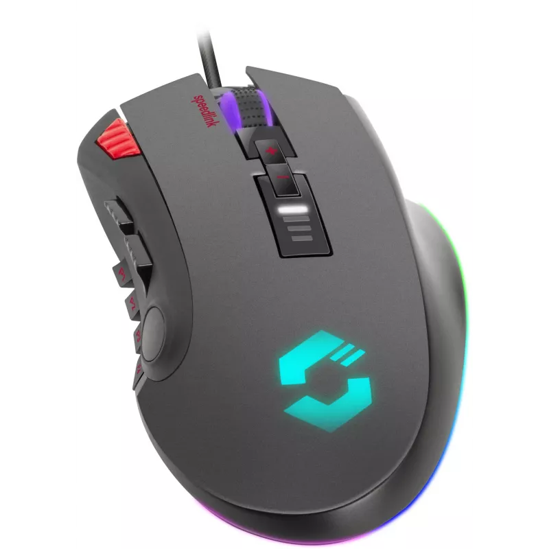 Speedlink Tarios bedrade USB-gamingmuis, RGB, 24000 DPI (SL-680012-BK)