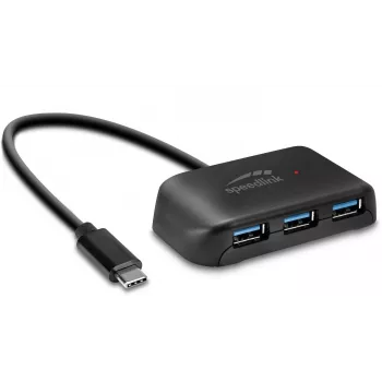 Speedlink Snappy Evo USB-C naar 4-poorts USB 3.0-hub (SL-140202-BK)