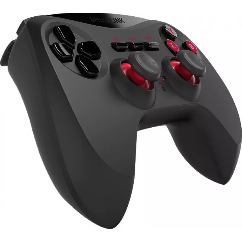 Speedlink Strike NX draadloze gamepad voor pc/PS3, zwart (SL-650100-BK-01)