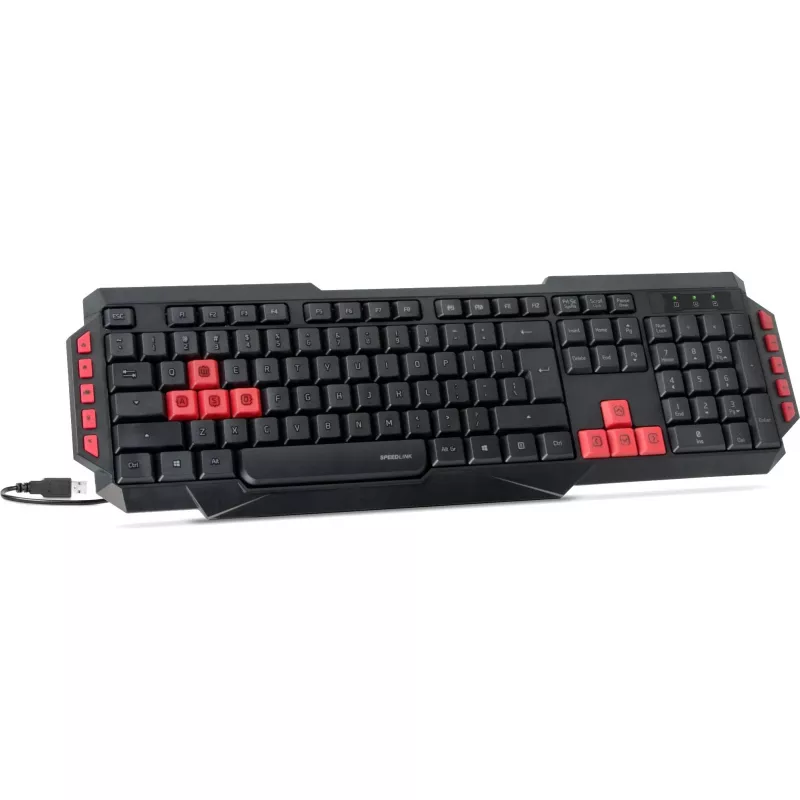 Speedlink Ludicium gamingtoetsenbord, Scandinavische indeling (SL-670009-BK-NC)