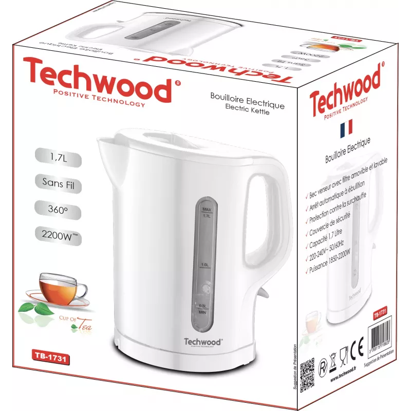 Techwood TB-1731 1.7 L waterkoker (TB-1731)
