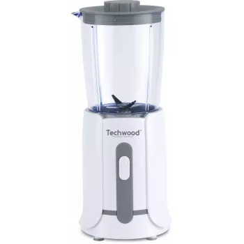Techwood TBL-201 1,5L tafelblender, 300W, roestvrijstalen messen, ijsvermaler, wit