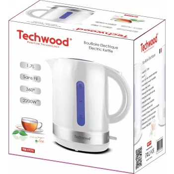 Techwood waterkoker 1.7L, wit (TB-1771)
