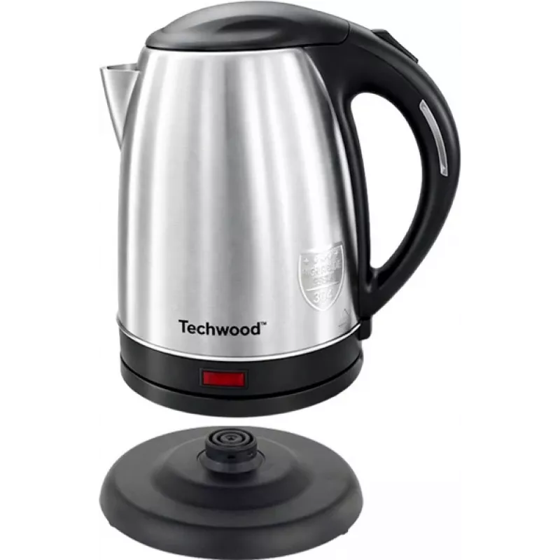 Techwood TBI-018 roestvrijstalen waterkoker 1,8 L, zilver (TBI-018)