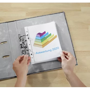 LANDS 100 insteekhoezen documenthoezen A4 kristalhelder glad oppervlak