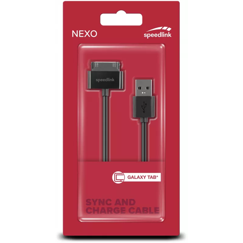 Speedlink Nexo sync- en oplaadkabel voor Samsung Galaxy Tab (SL-7503-BK)