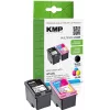 KMP 1741.400500 MultiPack zwart & driekleuren-inktpatronen compatibel met HP 62XL (C2P05AE/C2P07AE) - 2-pack