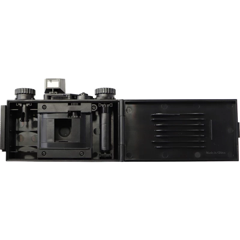ILFORD PIXIE 35mm point & shoot filmcamera - zilver/zwart, ingebouwde flitser, autofocus