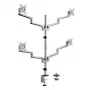 Logilink quad-monitorhouder, 17-32 inch, aluminium, zilver