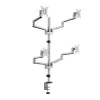 Logilink quad-monitorhouder, 17-32 inch, aluminium, zilver