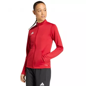 adidas Entrada 26 damestrainingsjack rood JZ6601 maat L