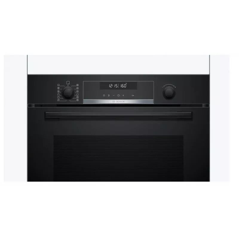 BOSCH Serie 6 inbouwoven met AirFry, 71L, pyrolyse zelfreiniging, zwart (HBG578EB3)