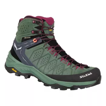 SALEWA Alp Trainer 2 Mid GTX dames-wandelschoenen – Duck Green/Rhododendron – UK 7 (EU 40,5)