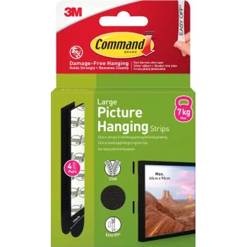3M Command-strips groot, 4 stuks, zwart (7100337186)