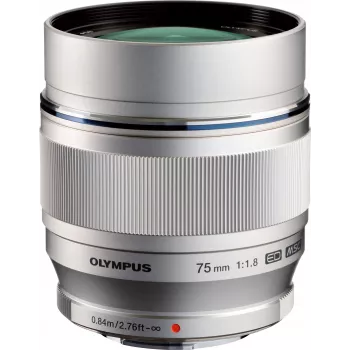 OM System M.Zuiko Digital ED 75mm f/1.8 objectief, zilver (V311040SW000)
