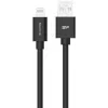 Silicon Power Boost Link PVC LK15AL oplaad- en datakabel, USB-A naar Lightning, MFi-gecertificeerd, 1 m, tot 12 W, zwart
