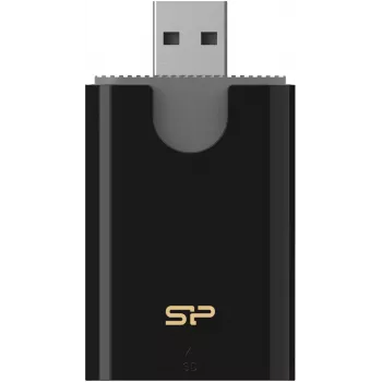 Silicon Power Combo Kaartlezer SD/microSD, USB 3.2 Gen 1 Type-A, Zwart (SPU3AT5REDEL300K)