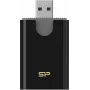 Silicon Power Combo Kaartlezer SD/microSD, USB 3.2 Gen 1 Type-A, Zwart (SPU3AT5REDEL300K)