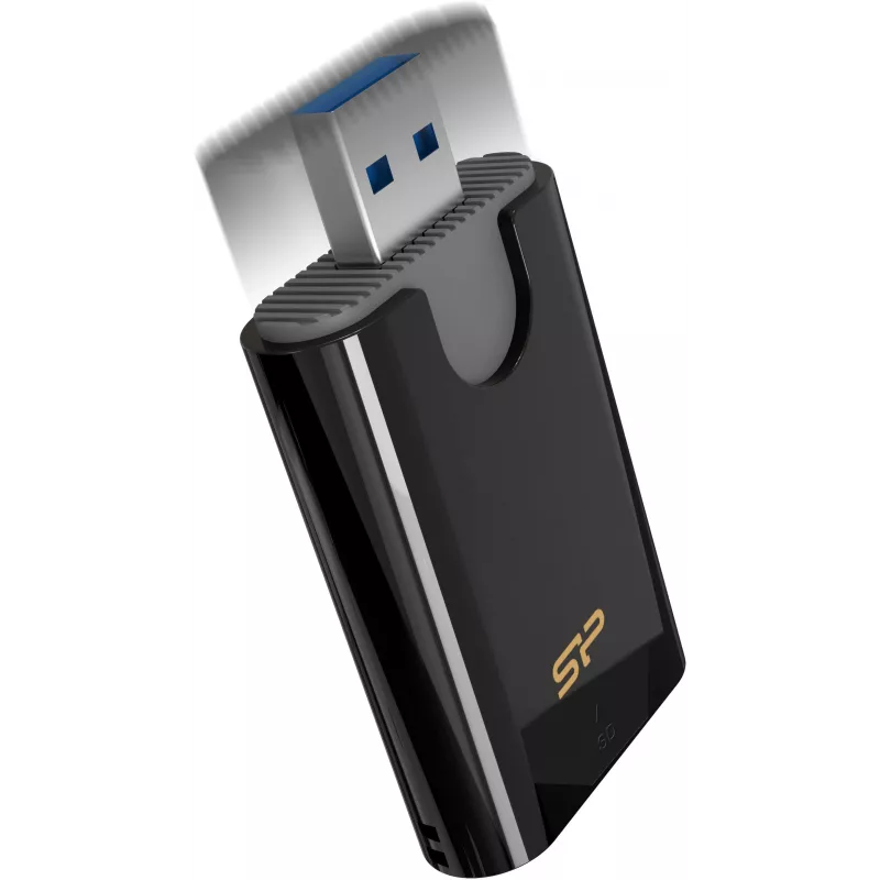 Silicon Power Combo Kaartlezer SD/microSD, USB 3.2 Gen 1 Type-A, Zwart (SPU3AT5REDEL300K)