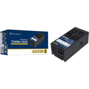 SilverStone TX400x Gold 400W 80 PLUS Gold ATX-voeding, zwart, 2x PCIe