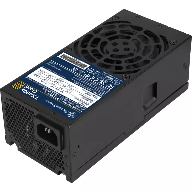 SilverStone TX400x Gold 400W 80 PLUS Gold ATX-voeding, zwart, 2x PCIe