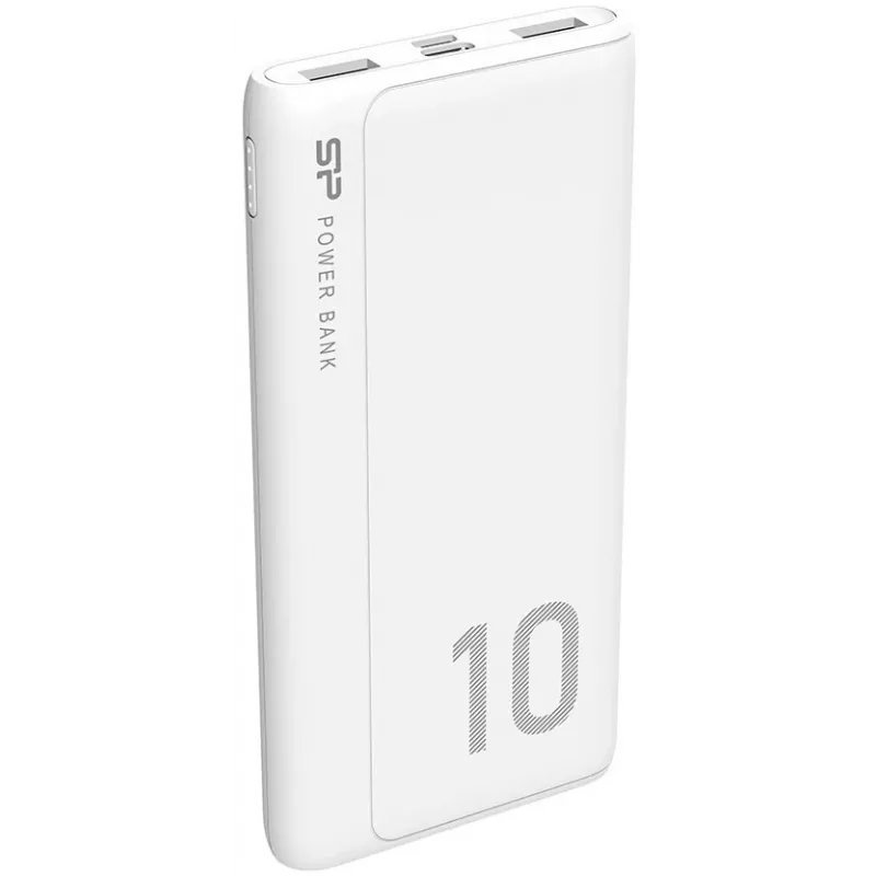 Silicon Power GP15 10000 mAh powerbank, wit (SP10KMAPBKGP150W)