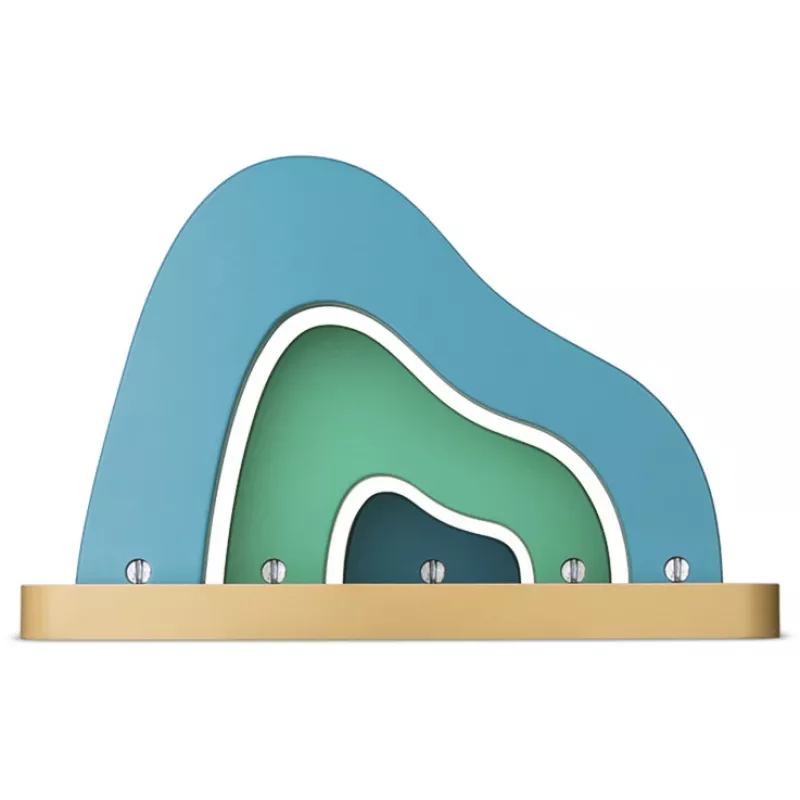 TONIES Mini staand rek - Berg 11003982 zilver verchroomd metaal 2 plateaus staand rek