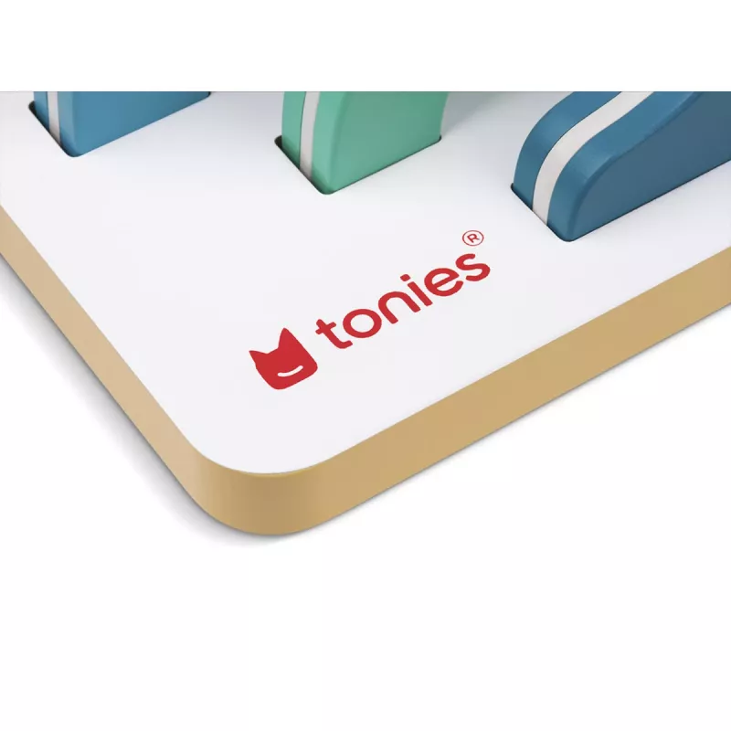 TONIES Mini staand rek - Berg 11003982 zilver verchroomd metaal 2 plateaus staand rek