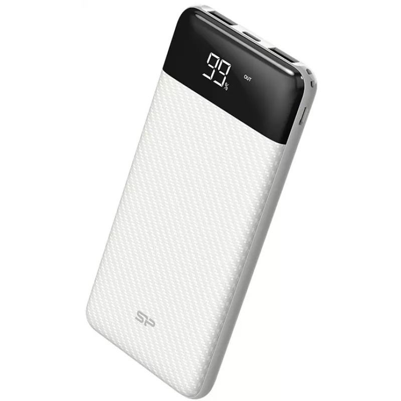 Silicon Power GP28 10000 mAh powerbank, wit (SP10KMAPBKGP280W)