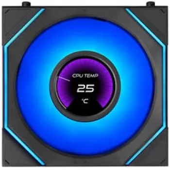 Lian Li UNI FAN SL-INF 120 FLEX LCD draadloze ARGB 3-pack zwart met controller