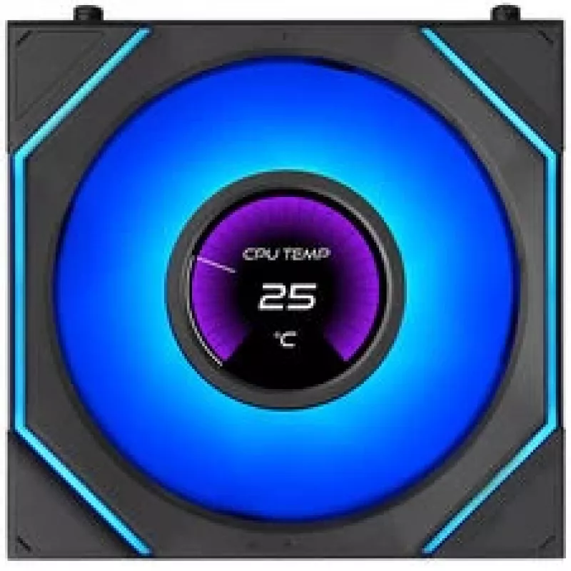 Lian Li UNI FAN SL-INF 120 FLEX LCD draadloze ARGB 3-pack zwart met controller