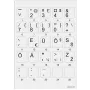 Minipicto toetsenbordstickers, grijs/zwart (KB-EU-01GRY)