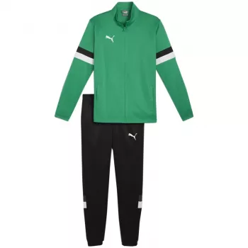 PUMA Heren Team Rise Full-Zip trainingspak Forest Night/Puma Black maat L