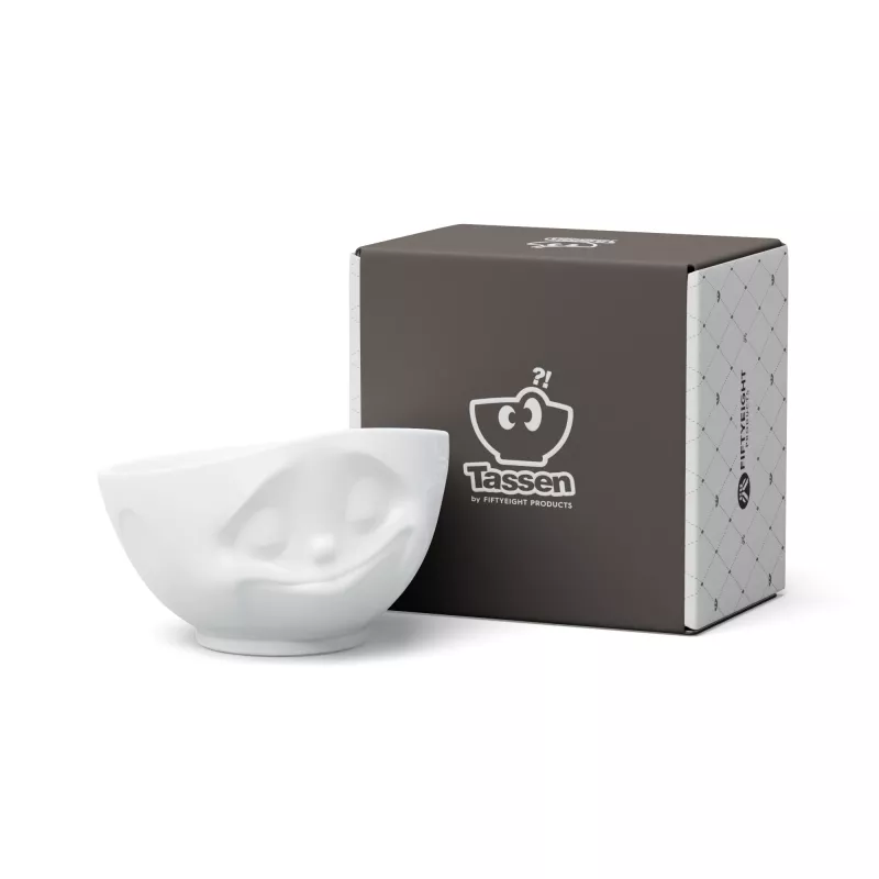FIFTYEIGHT PRODUCTS Happy Face schaal 1000 ml wit porselein