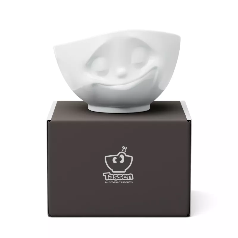 FIFTYEIGHT PRODUCTS Happy Face schaal 1000 ml wit porselein