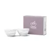 FIFTYEIGHT PRODUCTS schaalset 200ml - lachend & knipogend, wit (2-delig)