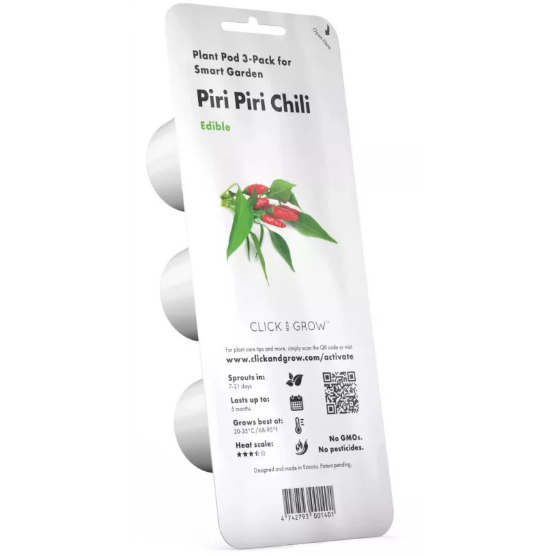 Click & Grow Piri-Piri chili plantencapsules voor Smart Garden, 3-pack (SGR67X3)