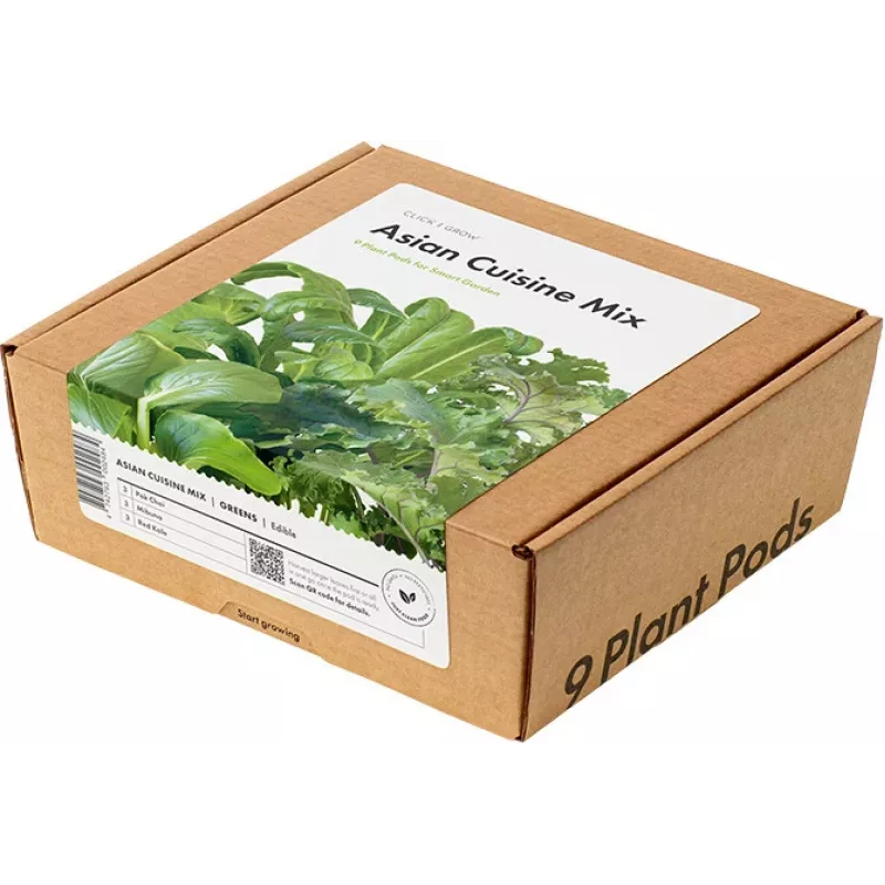 Click & Grow PPMAGX9 Smart Garden plantencapsules 9-pack (gemengde soorten, biologisch afbreekbaar, met kapjes)
