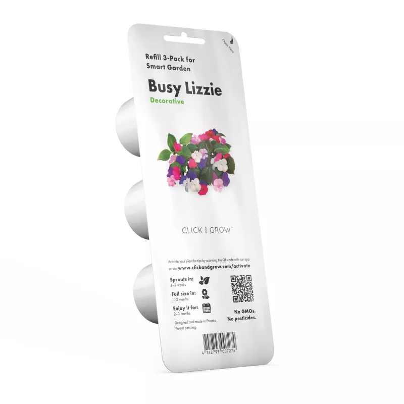 Click & Grow Smart Garden navulverpakking vlijtig liesje, 3 plantcapsules (SGR1X3)