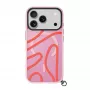 LAUT Keyko Pop hoes voor iPhone 17 Pro, Rosy Wave