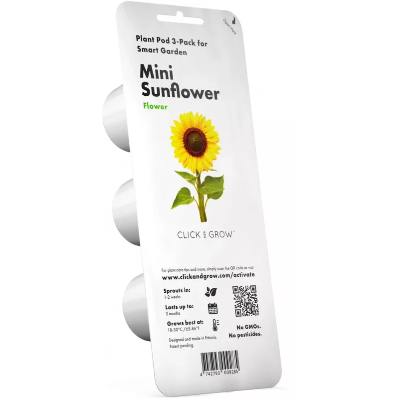 Click & Grow mini-zonnebloem plantcupsules voor Smart Garden, 3-pack (SGR65X3)