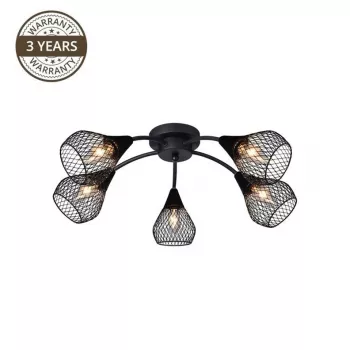 Bistro MX51166-5 Plafondlamp, 5x40W E14