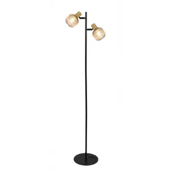 Staande lamp Shadow 2xE14 zwart/goud
