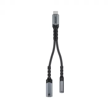 UNITEK USB-C naar 3,5 mm audio-adapter met PD
