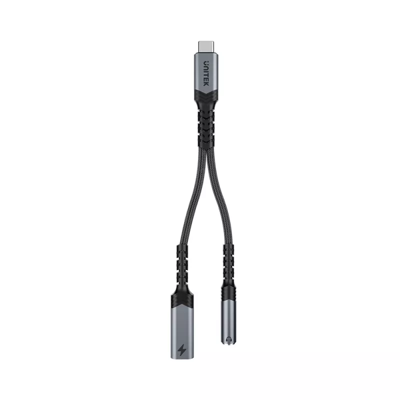 UNITEK USB-C naar 3,5 mm audio-adapter met PD