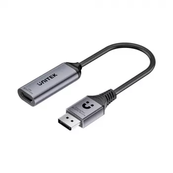 UNITEK DisplayPort naar HDMI 2.1 adapter 8K@60Hz HDR 48Gbps 15cm