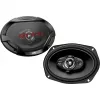JVC CS-DR6942 6x9 inch 4-weg coaxiaalspreker voor auto's, 500W piekvermogen, carbon-mica woofer, PEI-dometweeter, paar
