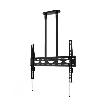 B-TECH AV BT8448-150/BB extra grote universele plafondbeugel voor flatscreens met 1,5 m stang Ø50 mm, VESA tot 1100x700, 130 kg, zwart