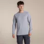 Craghoppers NosiLife Abel langarm-shirt - Soft Grey Marl - maat M